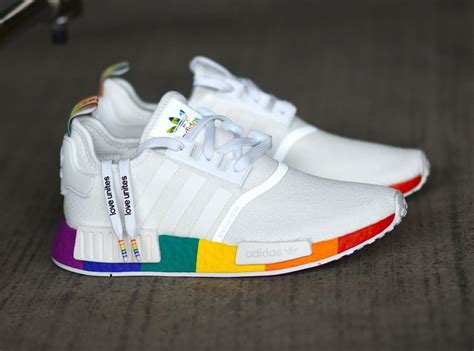 rainbow adidas sneakers|Adidas nmd pride shoes.